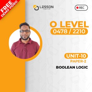 Unit 10: Boolean Logic