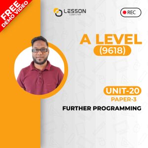 Unit 20: Further Programming - P3