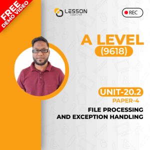 20.2 File Processing and Exception Handling